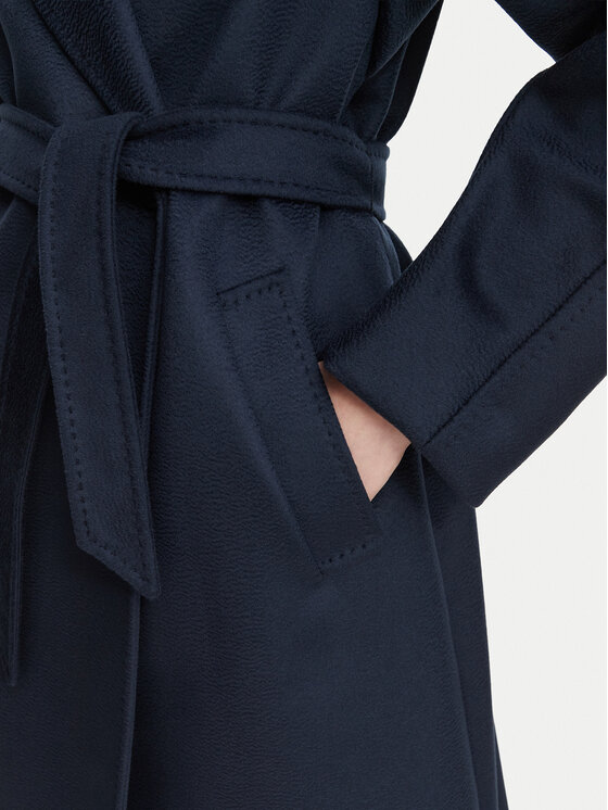 Weekend Max Mara Weekend Max Mara Μάλλινο παλτό Resina 2625016021 Σκούρο μπλε Regular Fit