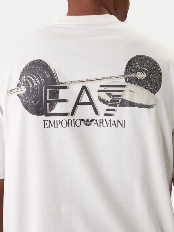 EA7 Emporio Armani EA7 Emporio Armani Póló 7M001402 AF22264 U0004 Ekru Regular Fit