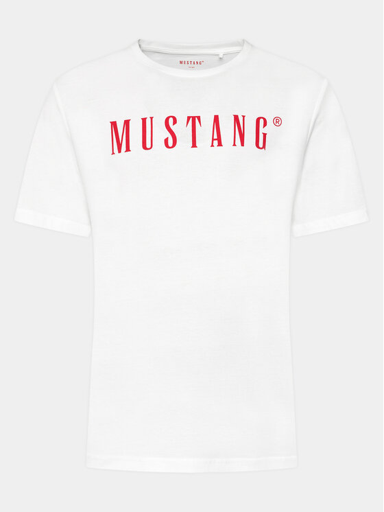 Mustang Mustang Marškinėliai Austin 1014695 Balta Regular Fit