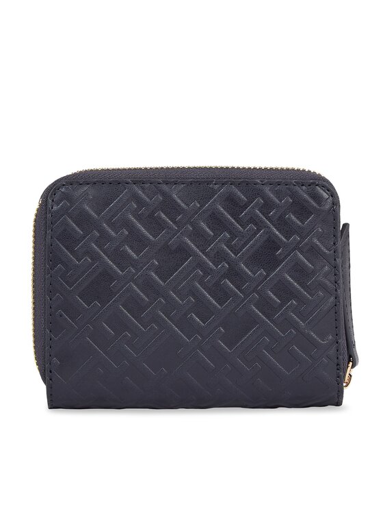 Tommy Hilfiger Tommy Hilfiger Mali ženski novčanik Th Refined Med Za Mono AW0AW15755 Tamnoplava