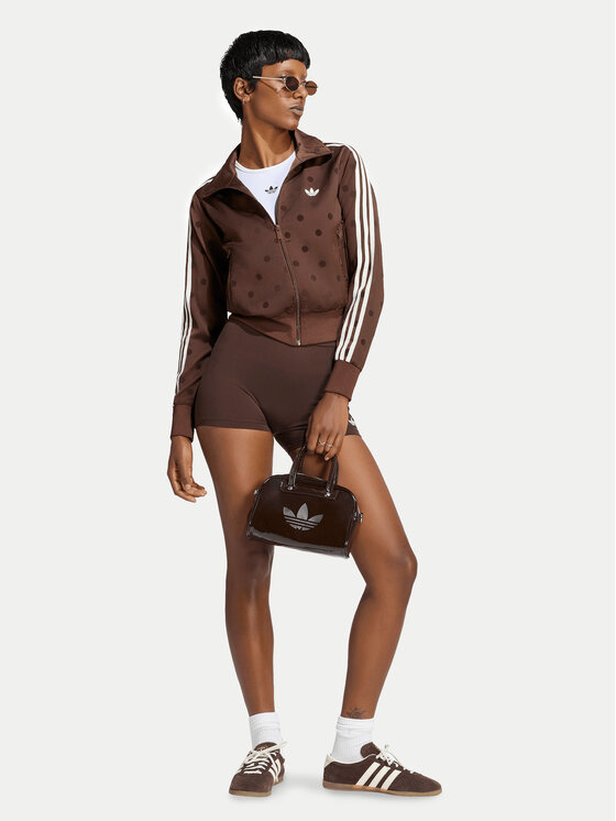 adidas adidas Bluza Satin Polka Dots Tt Track Top LI2855 Brązowy Regular Fit