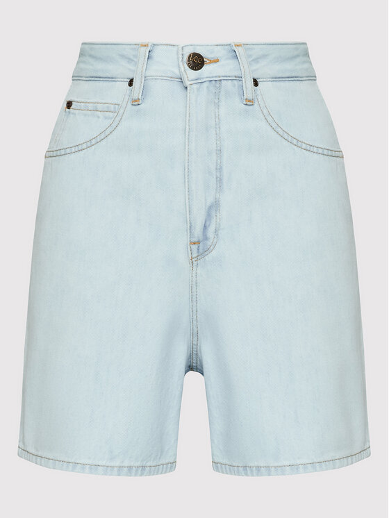 Lee Lee Szorty jeansowe Stella L37EGGOU 112145091 Niebieski Relaxed Fit