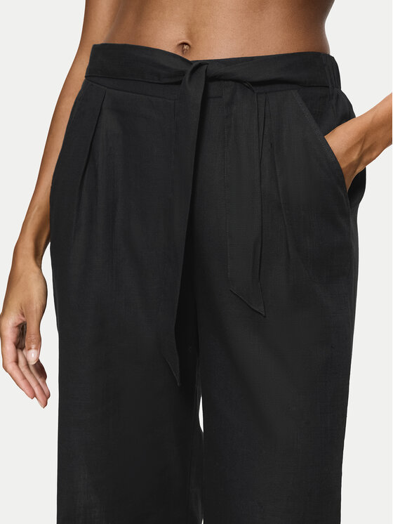 Triumph Triumph Medžiaginės kelnės Summer 10222571 Juoda Relaxed Fit