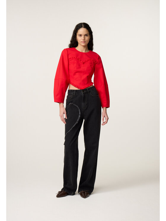 Fabienne Chapot Fabienne Chapot Bluzka 6827-1629-102 Czerwony Regular Fit