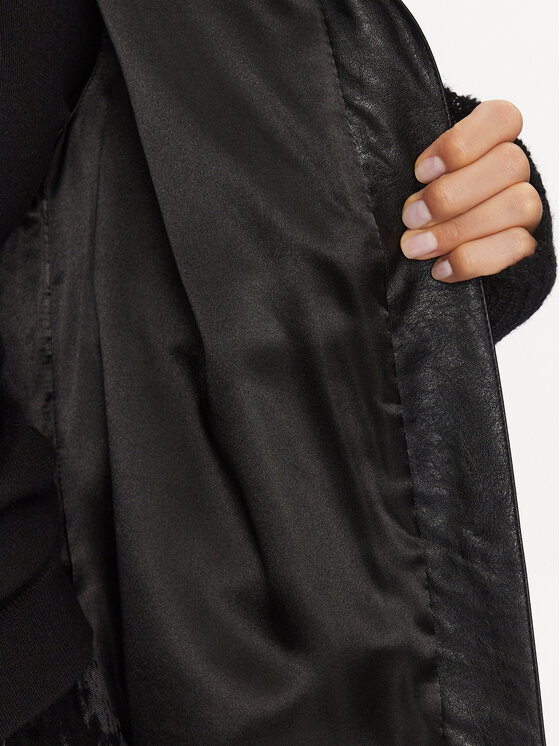 Patrizia Pepe Patrizia Pepe Γούνα 2O0108/E5T7-K103 Μαύρο Regular Fit