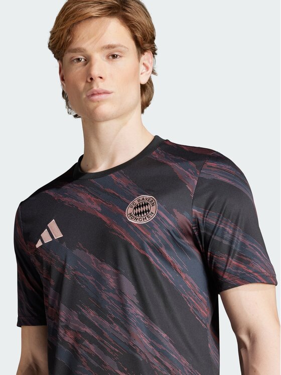 adidas adidas Koszulka techniczna FC Bayern 25/26 Pre-Match Jersey Czarny Slim Fit