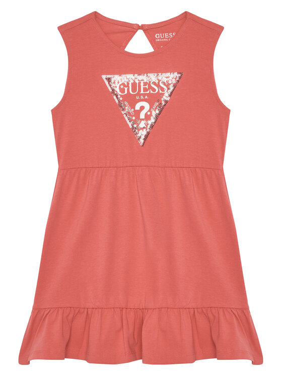 Guess Každodenné šaty K5GK22 K6YW4 Koralová Regular Fit