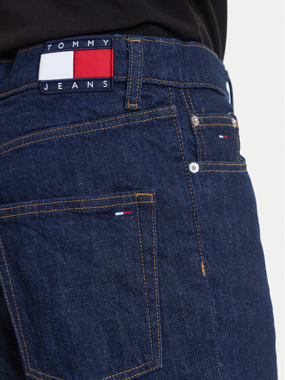 Tommy Jeans Tommy Jeans Džínové šortky Jaimie DM0DM22974 Tmavomodrá Regular Fit