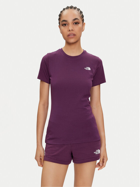 The North Face The North Face T-Shirt Simple Dome NF0A87NH Fialová Regular Fit