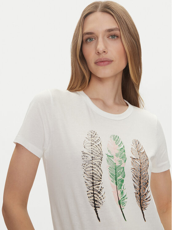JDY JDY Тишърт Michigan 15311702 Бял Regular Fit