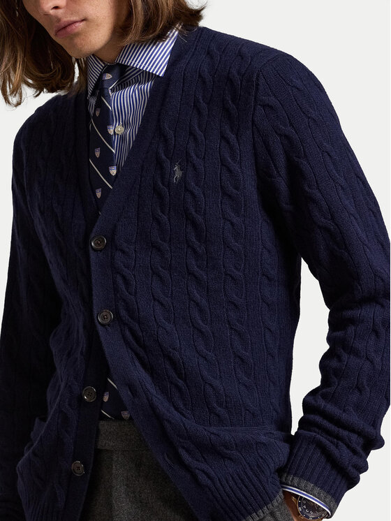Polo Ralph Lauren Polo Ralph Lauren Кардиган 710949808001 Cиній Regular Fit