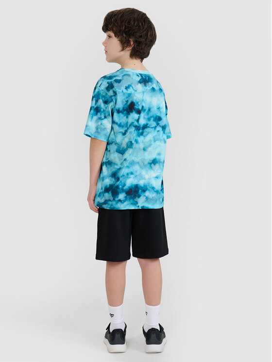 4F 4F Szorty sportowe VIBRANT WARMTH Czarny Oversize