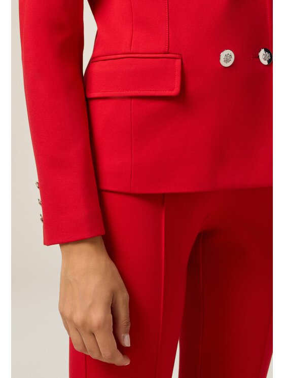 Oltre Oltre Giacca di transizione Q804R004600N016 Rosso Slim Fit