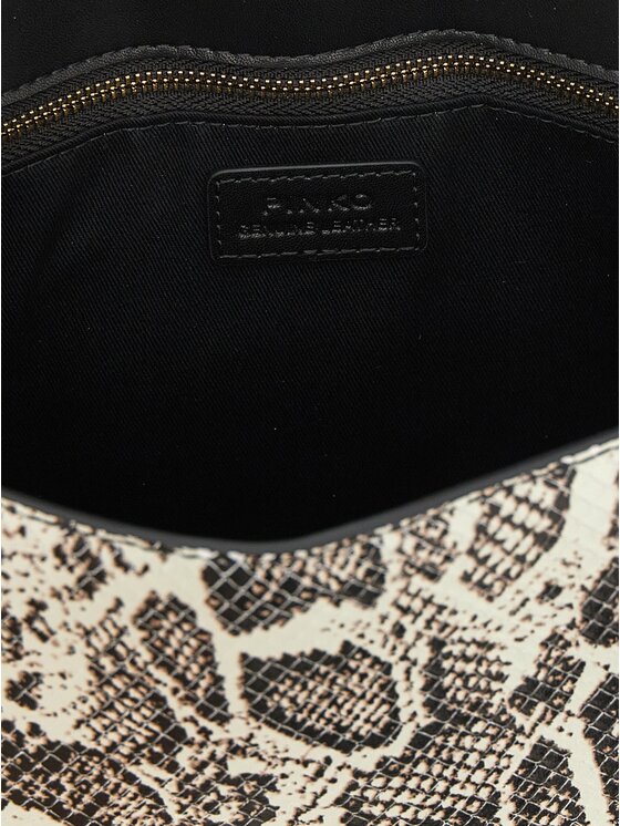 PINKO PINKO Torebka Gray Calfskin Hand Szary
