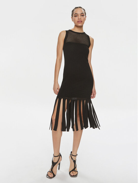 Marella Marella Sommerkleid Cacao 2413391022 Schwarz Regular Fit