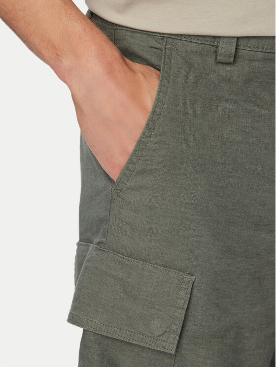 BOSS BOSS Pantalon scurți din material Sisla 50559366 Gri Relaxed Fit