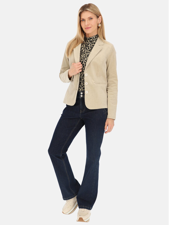 Red Button Red Button Marynarka Blazer Beżowy Regular Fit
