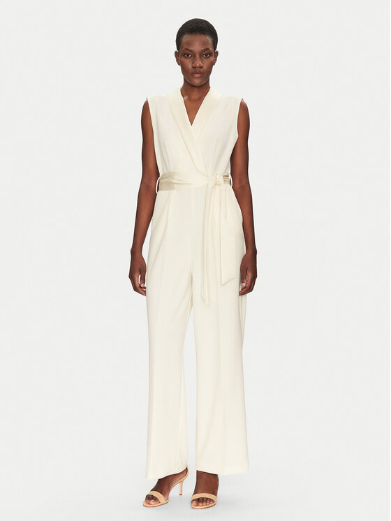 ViCOLO ViCOLO Jumpsuit TD0641 Écru Regular Fit
