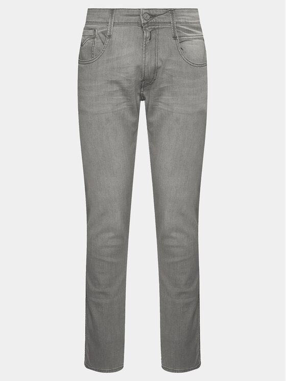 REPLAY Replay Jeansy M914Y.000.51A 626 Szary Slim Fit
