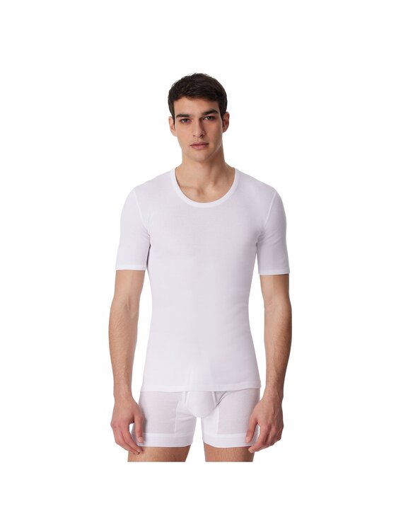 SCHIESSER SCHIESSER T-Shirt 27358 Biały Comfort Fit