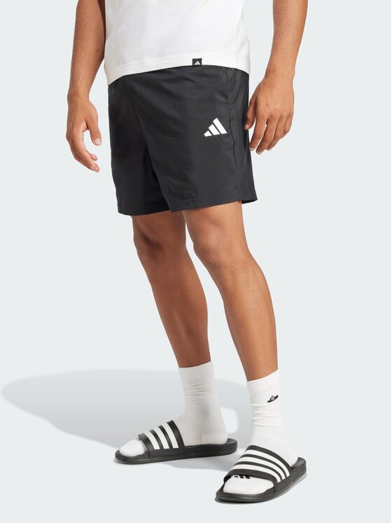 adidas adidas Szorty materiałowe 139703 Czarny Regular Fit