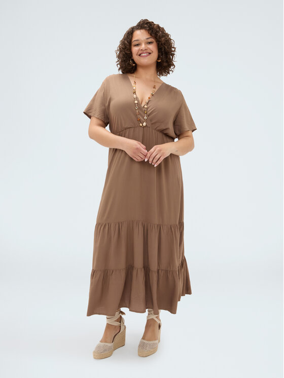 Fiorella Rubino Fiorella Rubino Abito da sera 7026T001877N012 Marrone A-Line Fit