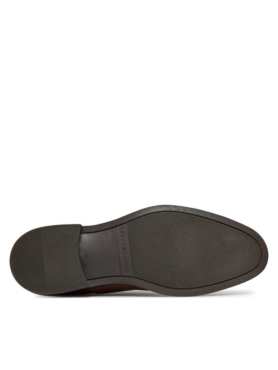 Tommy Hilfiger Tommy Hilfiger Półbuty Core Rwb Hilfiger Lth Shoe FM0FM04867 Brązowy
