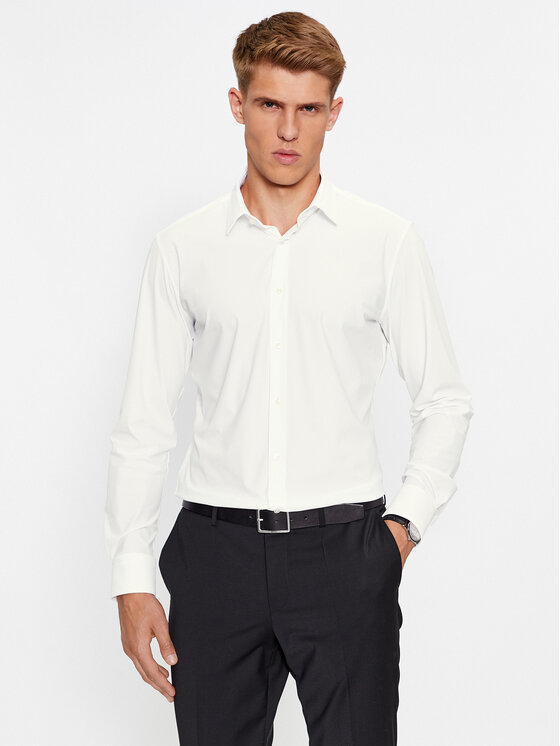 Boss Košulja P-Hank-S-Kent-C1-222 50503554 Bijela Slim Fit