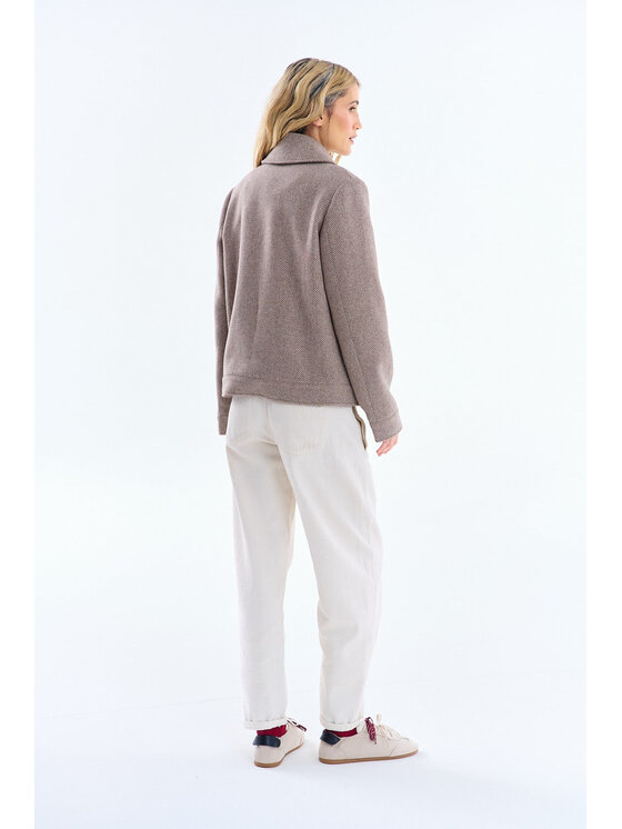 NAOKO NAOKO Kurtka przejściowa Warm Touch Beżowy Regular Fit
