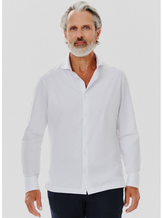 Pako Lorente Pako Lorente Koszula B24WH-1X-046 Biały Slim Fit