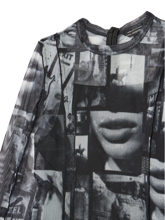 Guess Guess Ежедневна рокля J5YK08 K0180 Сив Regular Fit