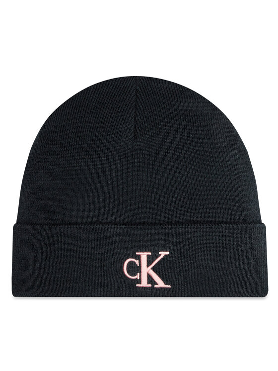 Calvin Klein Čiapka Monogram Embro K60K612319 Čierna