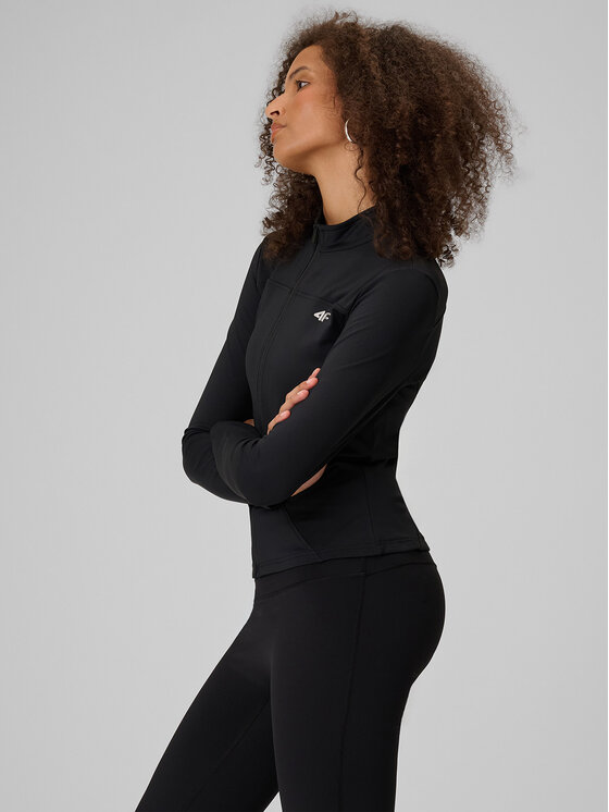 4F 4F Bluza DRAGONFLY Czarny Slim Fit