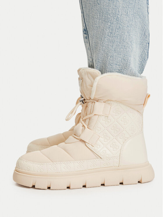 Guess Sniega zābaki FLFMAB FAB10 Krēmkrāsas