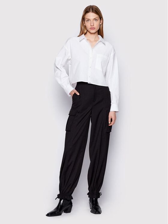 Gestuz Gestuz Pantaloni din material Noragz 10906317 Negru Loose Fit