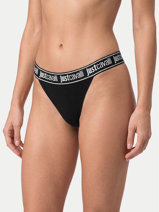 Just Cavalli Just Cavalli Set di perizomi 81PAJU01 CJUT2 Nero