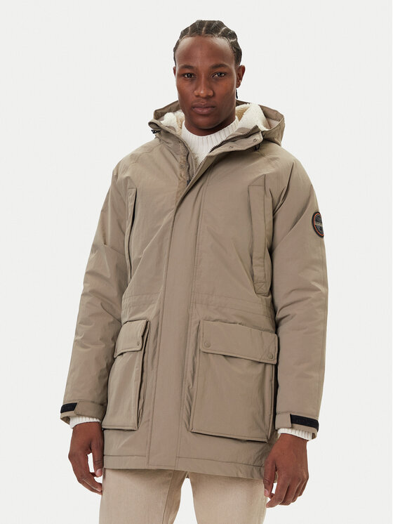 Napapijri Napapijri Зимно яке A-Diries NP0A88TE Бежов Regular Fit