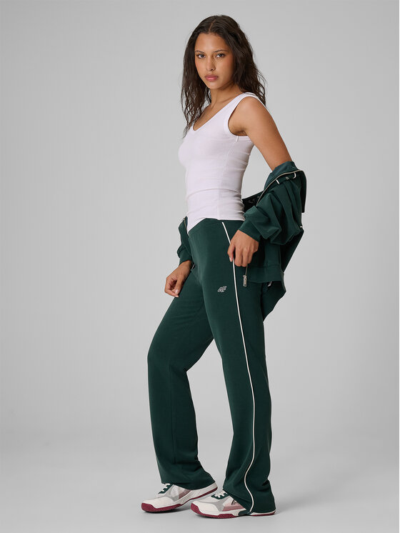 4F 4F Spodnie dresowe COURT SOCIETY Zielony ciemny Slim Fit