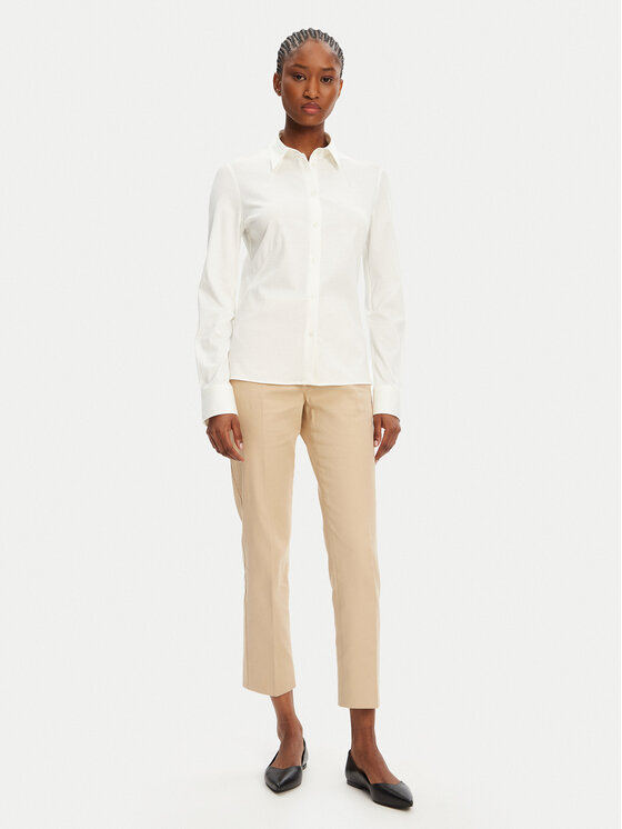 BOSS BOSS Srajca Bronta 50543691 Écru Extra Slim Fit