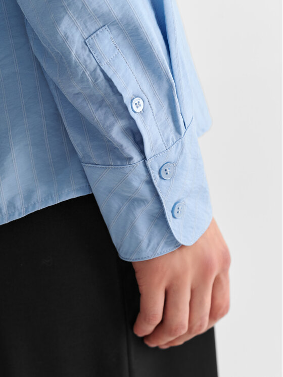 TATUUM TATUUM Koszula BLUE Niebieski Loose Fit
