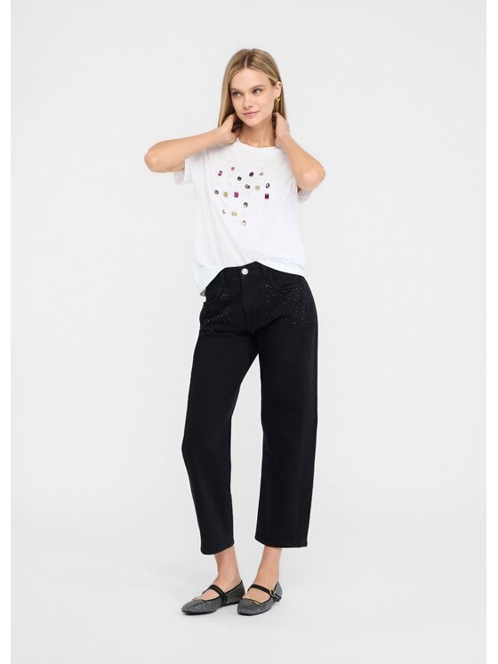 Liu Jo Liu Jo T-shirt MF5345JS923P9131 Bianco Regular Fit