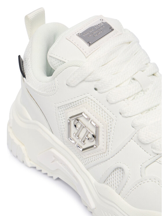PHILIPP PLEIN PHILIPP PLEIN Sneakersy New Predator FAES USC0837 PTE003N Biela