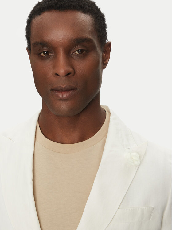 BOSS BOSS Sacou C-Huge-Peak-252 50540516 Alb Slim Fit