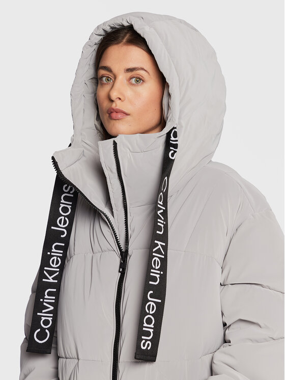 Calvin Klein Jeans Calvin Klein Jeans Žieminė striukė J20J220017 Pilka Regular Fit