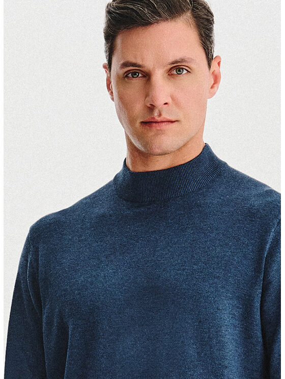 Pako Lorente Pako Lorente Sweter P25WN-2X-028 Granatowy Classic Fit