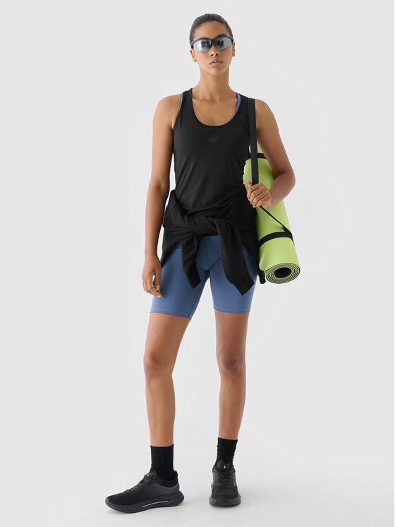 4F 4F Top 4FWAW24TFSLF411-20S Čierna Slim Fit