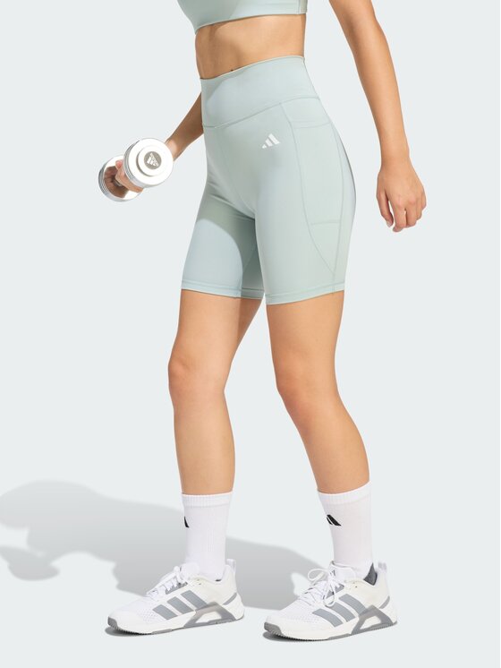 adidas adidas Szorty sportowe 150149 Zielony Fitted Fit