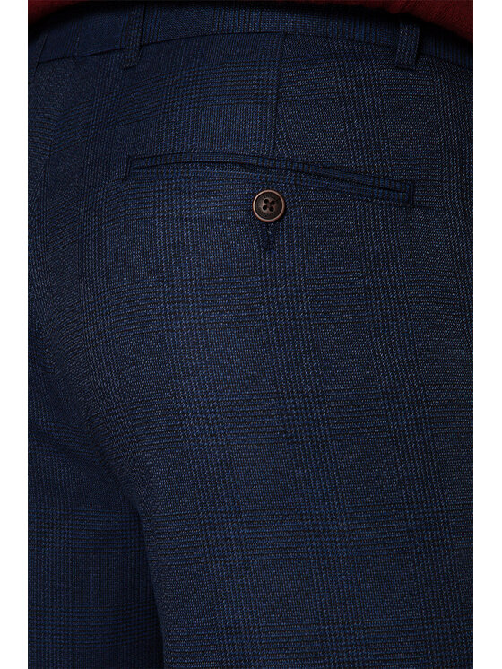 Lancerto Lancerto Spodnie materiałowe Clapham Granatowy Regular Fit