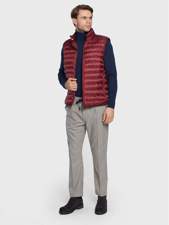 Tommy Hilfiger Tommy Hilfiger Weste MW0MW18762 Rot Regular Fit