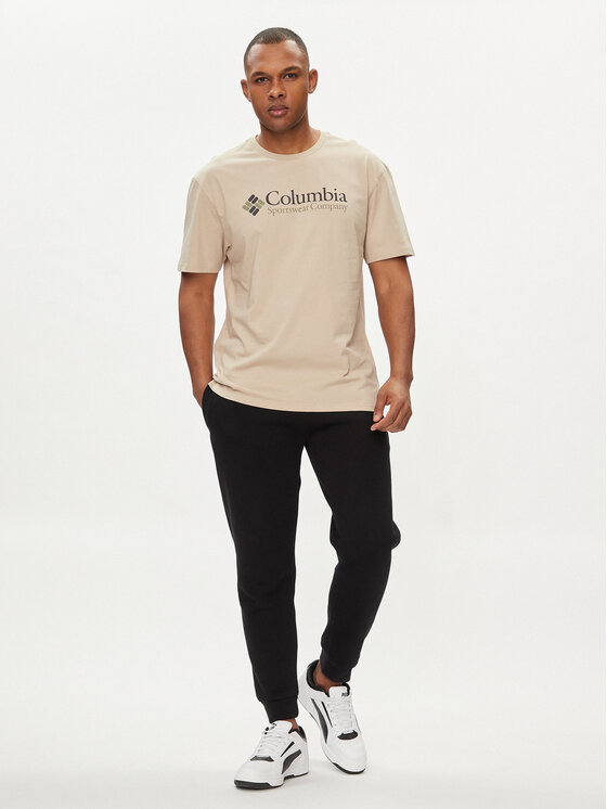 Columbia Columbia Majica Csc Basic Logo™ 1680053 Rjava Regular Fit